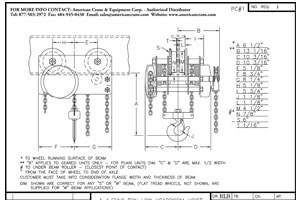 Low Headroom Trolley Hoist G1422-1-5