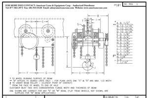 Low Headroom Trolley Hoist G1422-2