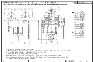 Low Headroom Trolley Hoist G1422-24