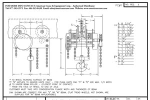 Low Headroom Trolley Hoist G1422-5