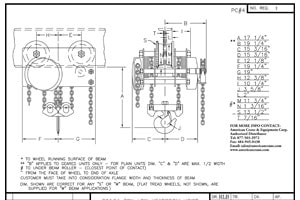 Low Headroom Trolley Hoist P1421-20