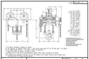 Low Headroom Trolley Hoist P1421-24