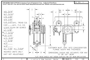 Swivel Truck Low Headroom 1321-1-5P