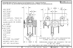 Swivel Truck Low Headroom 1321-2P