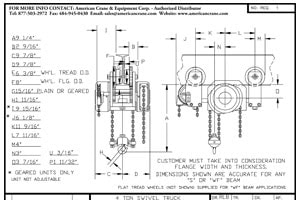 Swivel Truck Low Headroom 1321-4P
