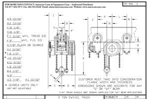 Swivel Truck Low Headroom 1321-6P