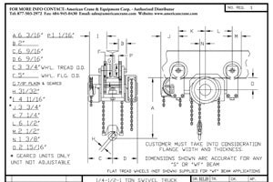 Swivel Truck Low Headroom 1322-0-25G