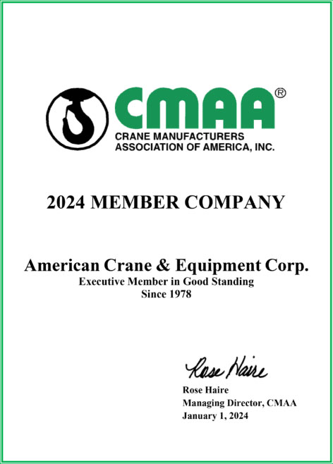 CMAA 2024 Member Certificate